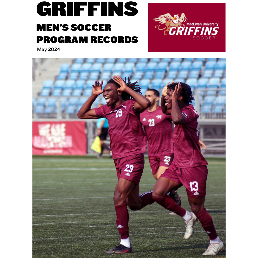 M⚽️| RECORD BOOK Now updated through the 2023-24 season, the @GriffinsSoccer men's record book features new information & photos throughout, documenting the storied history of the @MacEwanU program. #GriffNation Download/view the 137 page PDF here👇 d2o2figo6ddd0g.cloudfront.net/e/e/pqpqfmgze2…