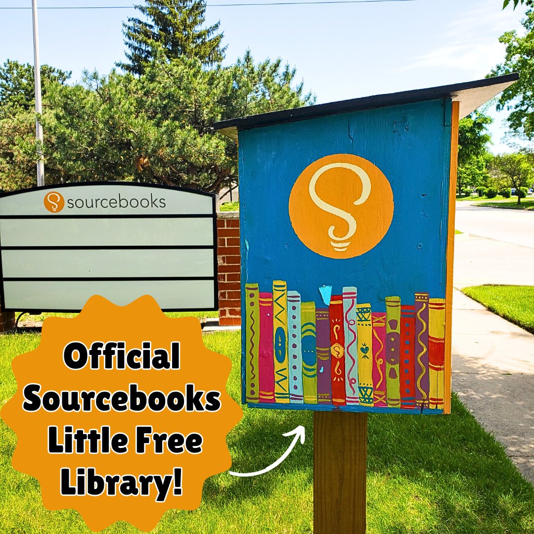 It's Little Free Library Week! 🎉 From May 12 to May 18, we're celebrating Little Free Libraries! Did you know the Sourcebooks office in Illinois has its very own Little Free Library? #LFLweek #littlefreelibrary #littlefreelibraryweek #sourcebooks