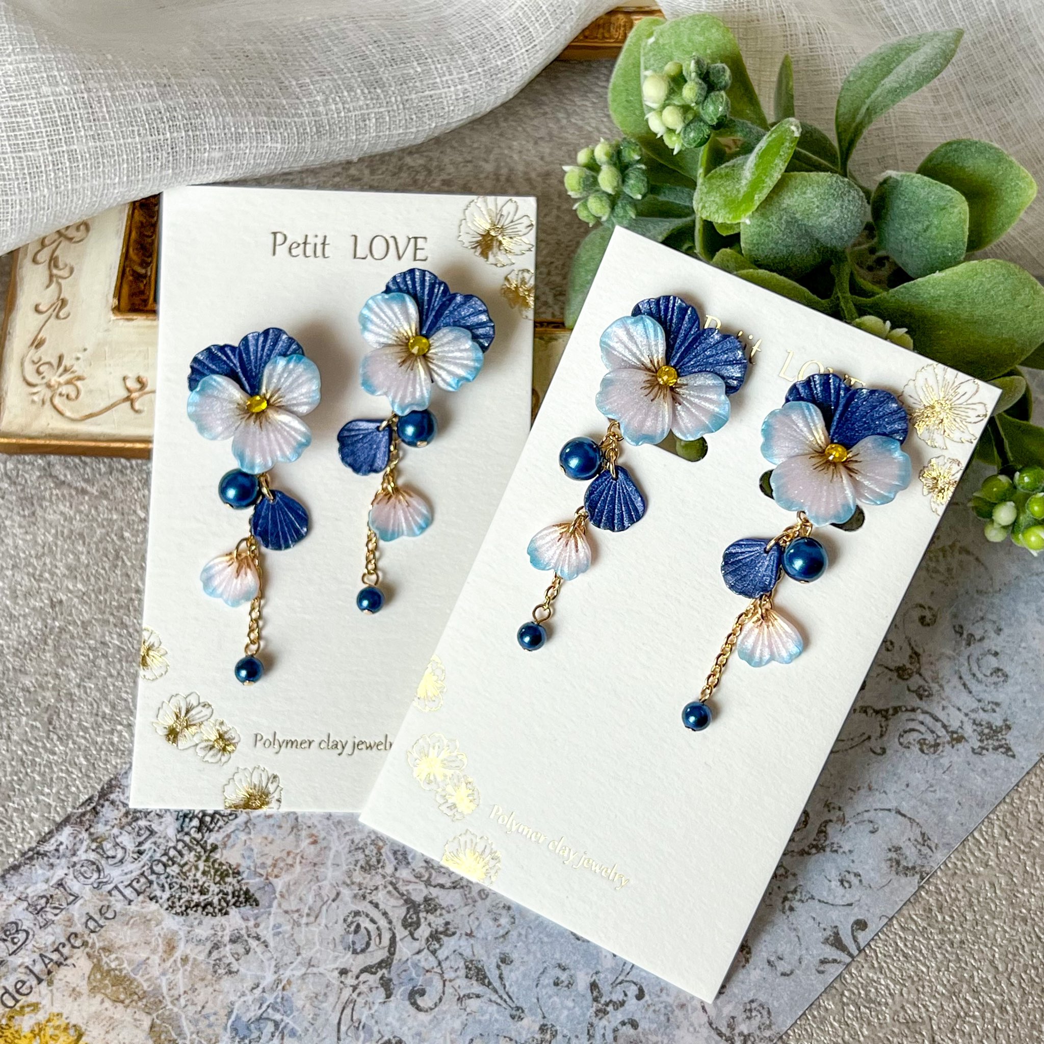 讃歌】ポリマークレイ・花結び帯飾り（讃歌】ポリマークレイ・花結び帯 