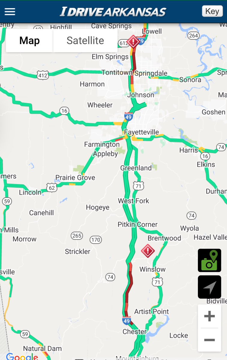 Do not. I repeat, DO NOT try to drive north on I 49 between Mountainburg and West Fork. No idea why the construction just north of the tunnel is causing this big of a problem, but, it is! You’ll also want to avoid the northbound lanes from Johnson to Lowell. Rough evening.