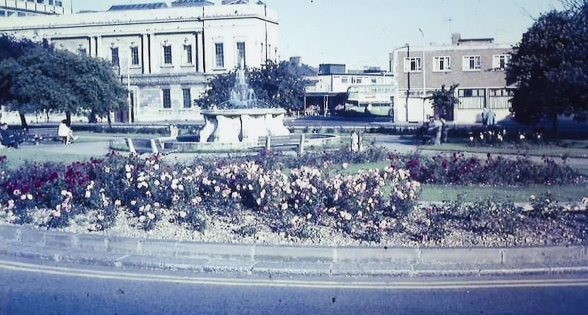 The Rose Garden was removed by 1984.