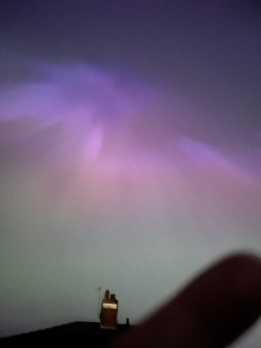 The northern lights in Redcar tonight 😍