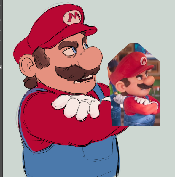 figuring out how i should draw mario for future posts 
i like this one so far but i'll see what more i can do