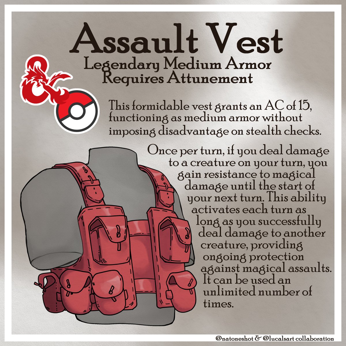 Lucalsart's tweet photo. DnD x PKMN magic items with NatOneShot on tiktok (Free Use)

#dnd5e #dndart #pokemon #freednd https://t.co/tFWx9Ai0wI
