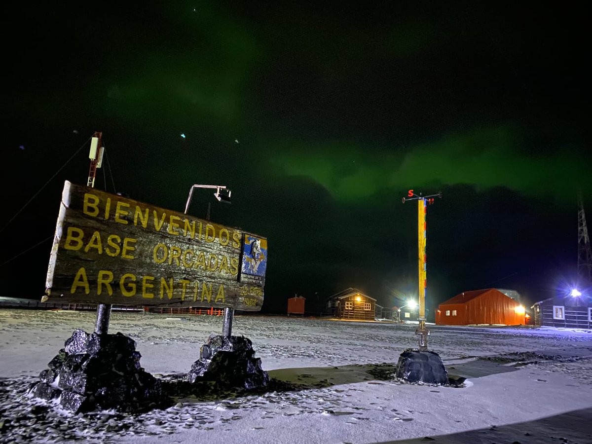 🔴 #AHORA | Aurora austral en la Antártida Argentina.