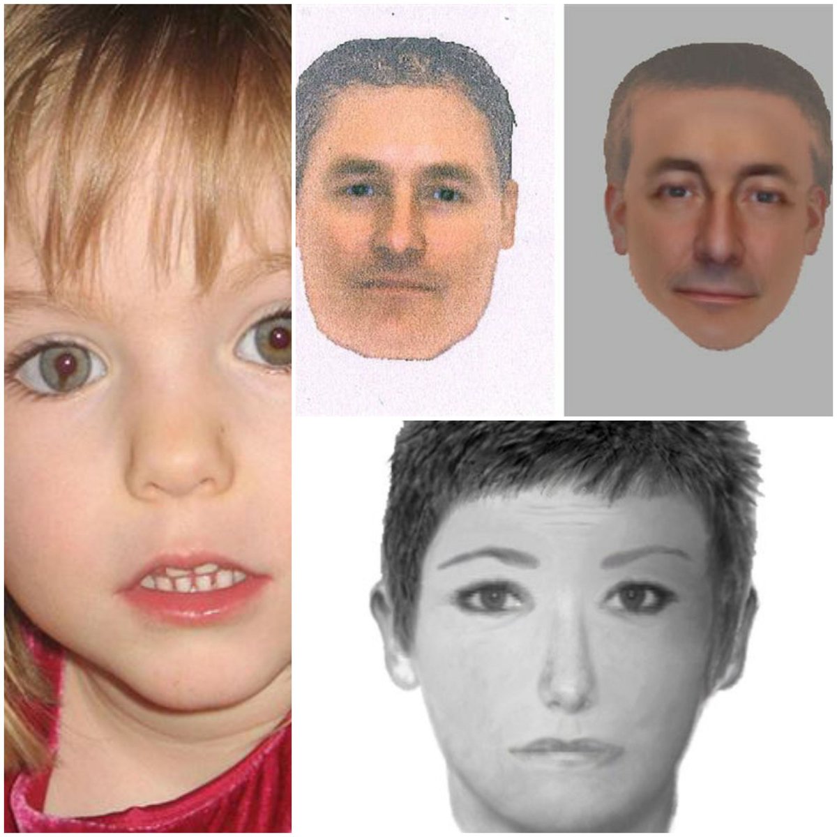 On May 3, 2007, 3-year-old Madeleine McCann vanished from her bed at her family's vacation apartment in Praia da Luz, Portugal. It's been 17 years. Does anybody recognize the police sketch of the suspects?