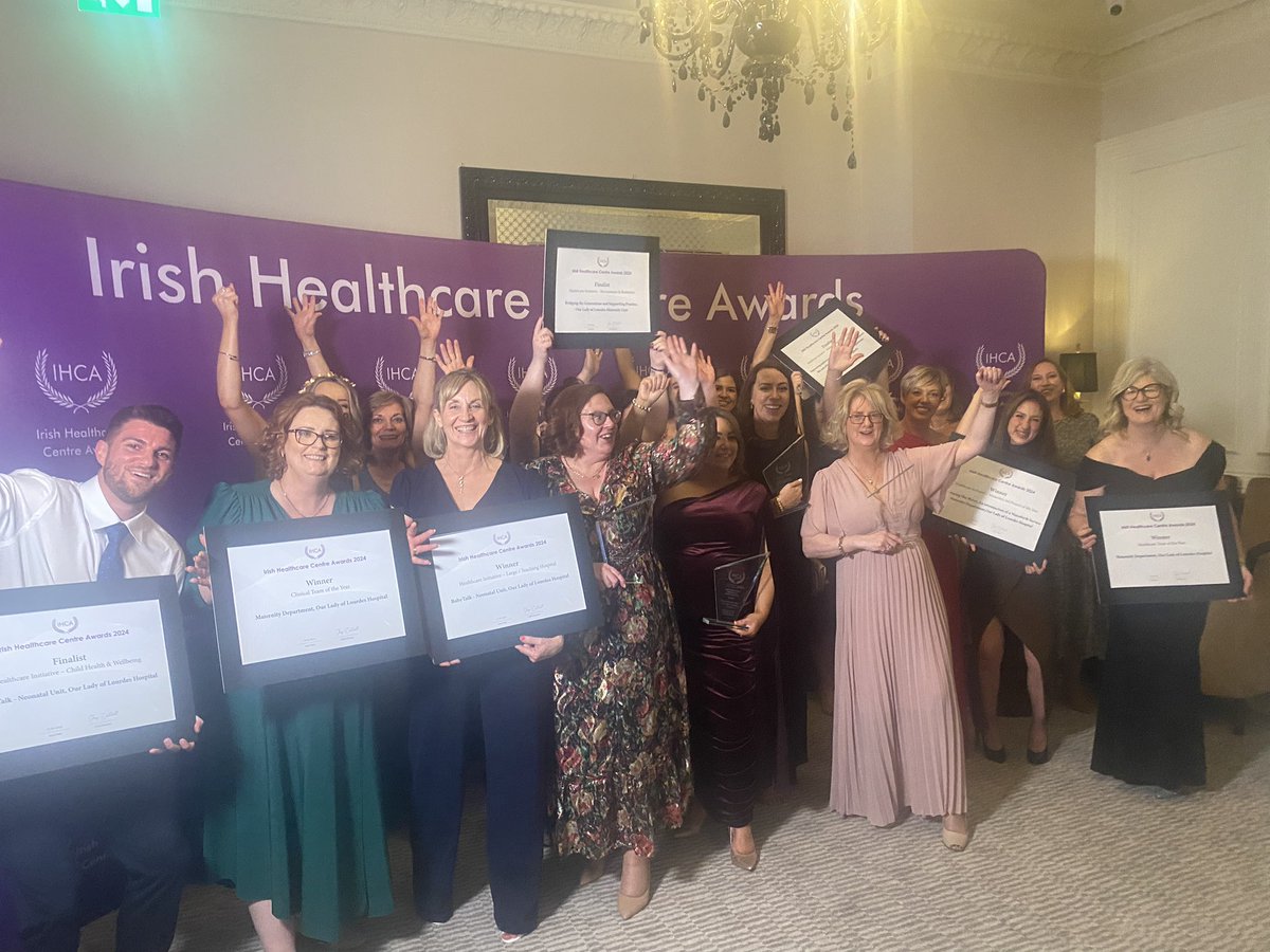 Lost for words. I just don’t know what to say about the absolutely amazing team @OLOLMat_Unit @NursingOlol We just went and won Healthcare team of the year #IHCA24 Tks to the MDT for providing outstanding care to the mothers and babies of the north east.