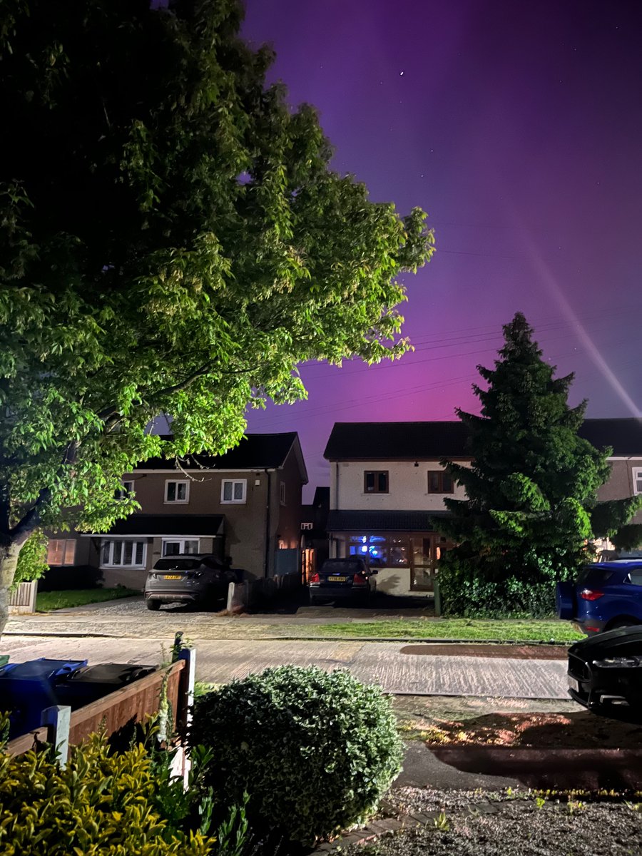 The #aurora as seen in Thurrock, Essex