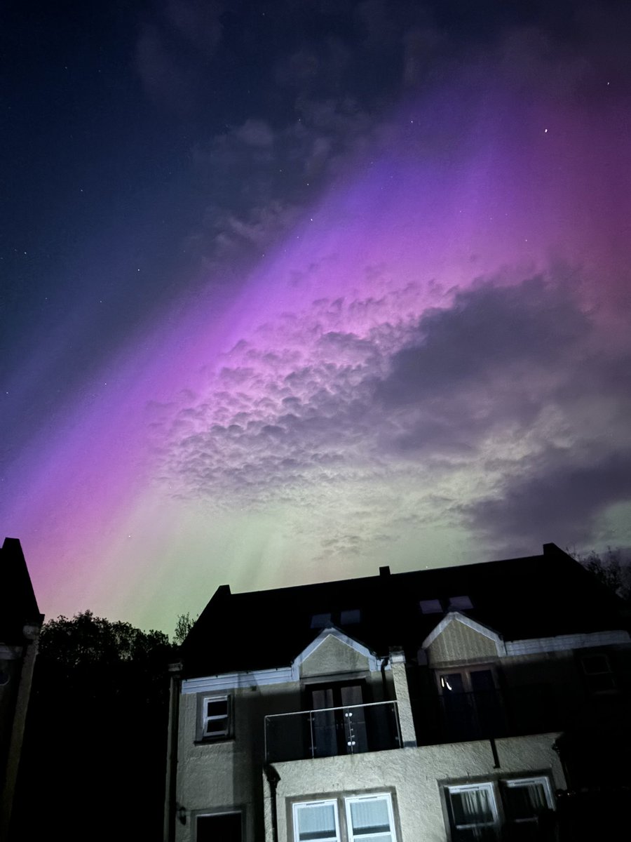 Amazing views of the #aurora #Auroraborealis in #Inverkip @discinverclyde @greenocktele @inverclyde_now