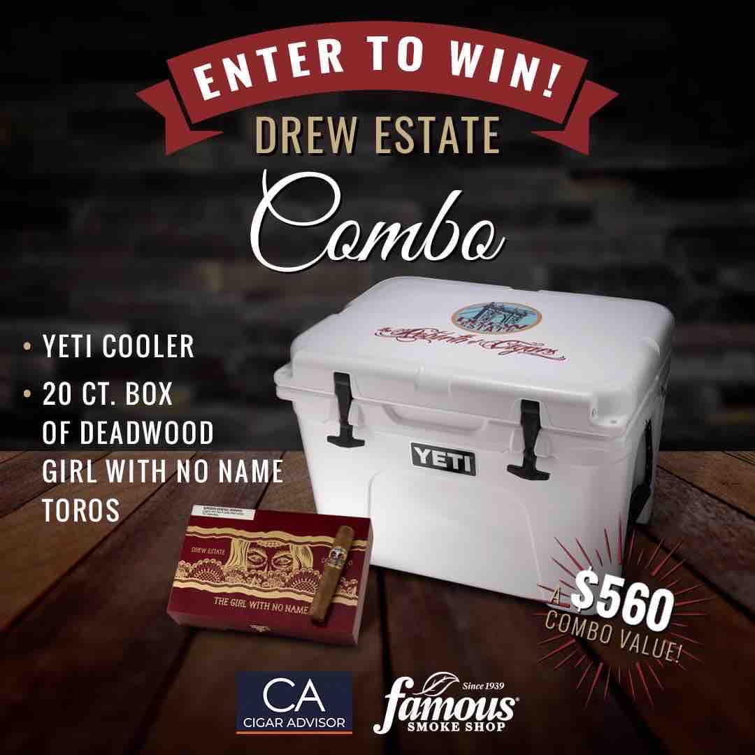 Anyone need a Drew Estate Yeti cooler and a new box of cigars? Enter here for your chance win - ow.ly/CyLZ50RChiM.