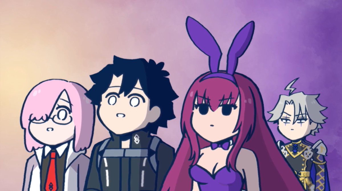 ぐだ男 ,マシュ・キリエライト(Fate) ,スカサハ(Fate) 「しごおわ夜勤明け」|鷺沢　緋色のイラスト