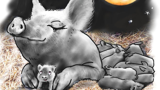 Sheila Graber award-winning world-acclaimed artist and animator is the illustrator for this #picturebook.  amazon.ca/LUNA-THE-MOON-……… #veganmom #farmanimals #lovetoread #storybook #kidlitart #kidslit #kindness #childrensbookweek