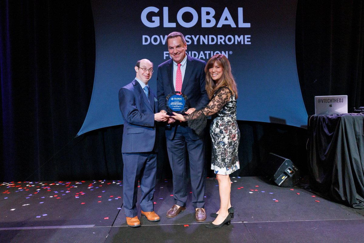 David Egan and Michelle sending HUGE kudos to GLOBAL’s Quincy Jones Exceptional Advocacy Awardee, @RepRichHudson, from last night’s inspirational #AcceptAbility Gala! #downsyndromeawareness