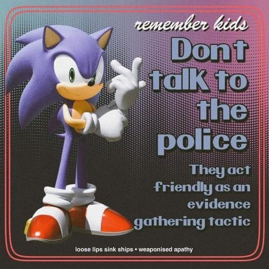 PplsCityCouncil's tweet photo. Happy Shut The Fuck Up Friday! 

Never talk to the cops! https://t.co/96VQ8Wrscm
