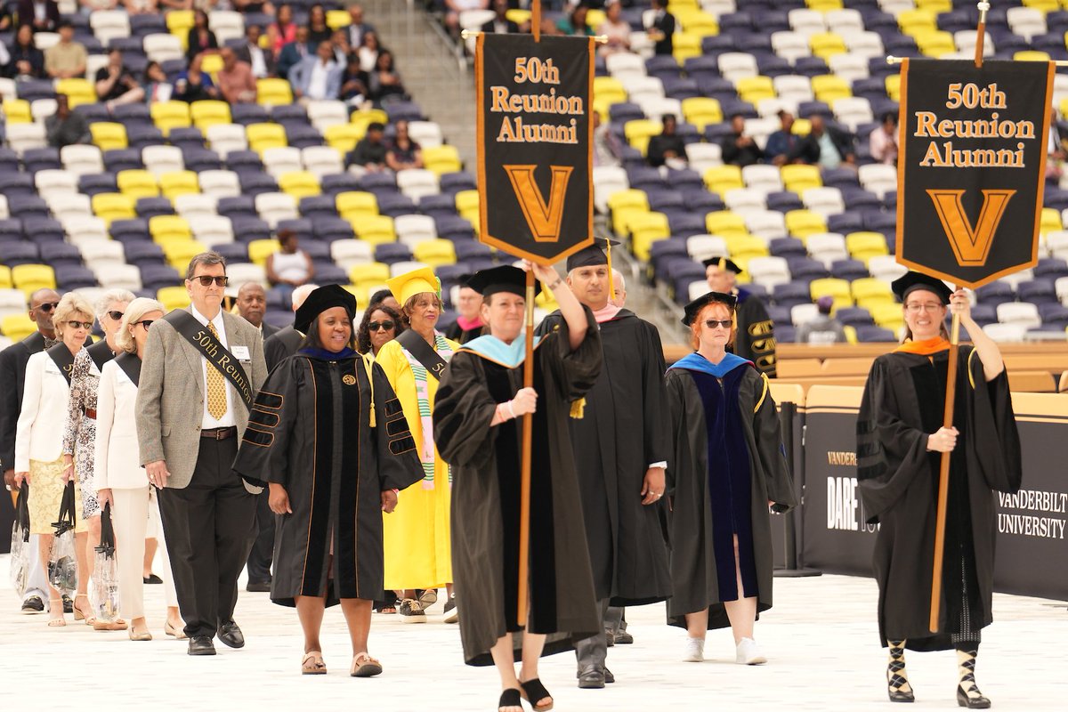 Thank you to the 50th reunion alumni who joined us at @GEODISPark today to celebrate the Vanderbilt Class of 2024! #VU4Life