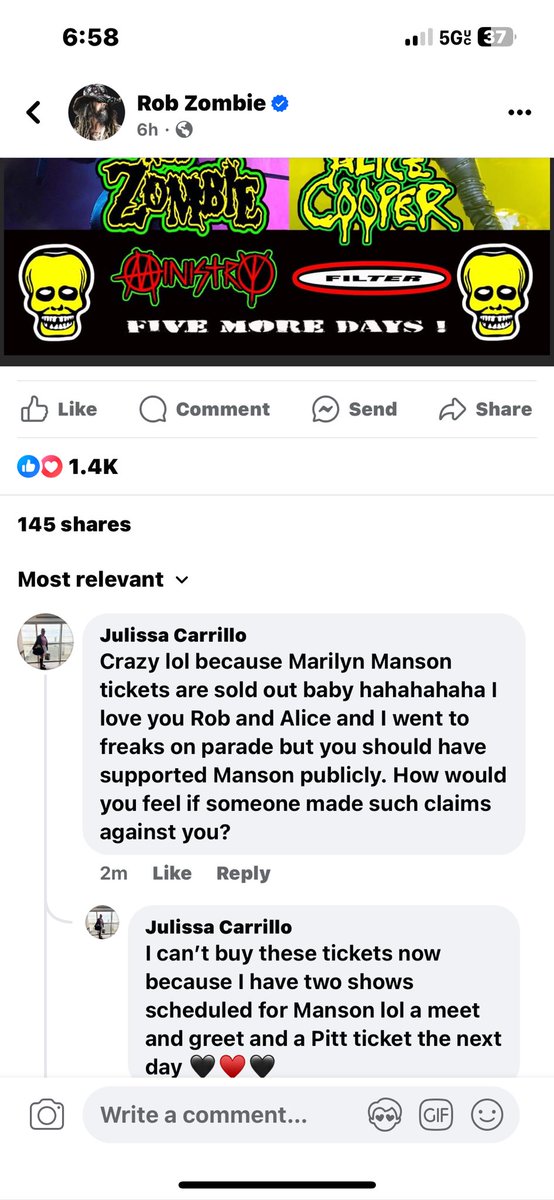 Sorry but it needed to be said lol #JusticeForMarilynManson