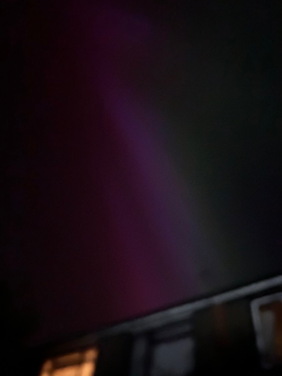 Aurora in Cambridge! 3 seconds exposure and a standard one similar to bare eye: