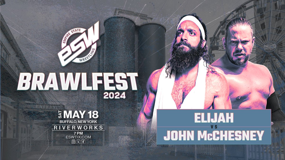 At Spring Smash, John McChesney made a shocking return and called out Elijah to face him at #ESWBrawlfest 2024. The match is now set. Order tickets at ESWTIX.com.