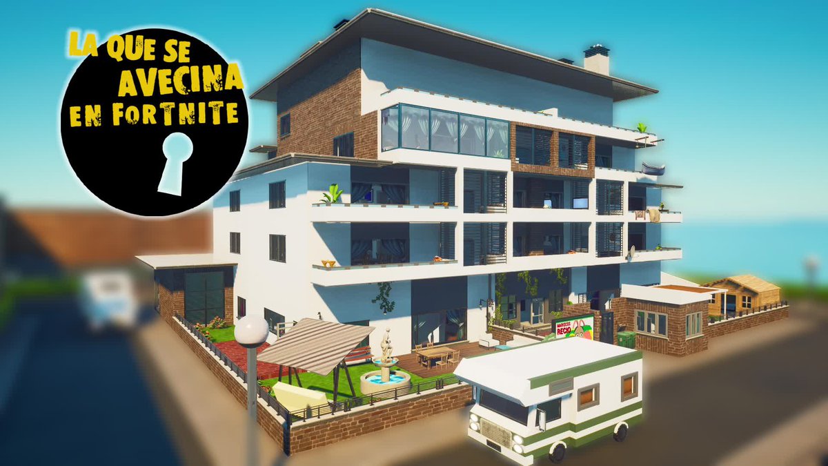 #Fornite ⚠️ATENCIÓN⚠️ El famoso videojuego adapta los edificios de #AquíNoHayQuienViva (#ANHQV) y #LaQuéSeAvecina (#LQSA) al completo… Hemos visto varios videos y es UNA PASADA😱