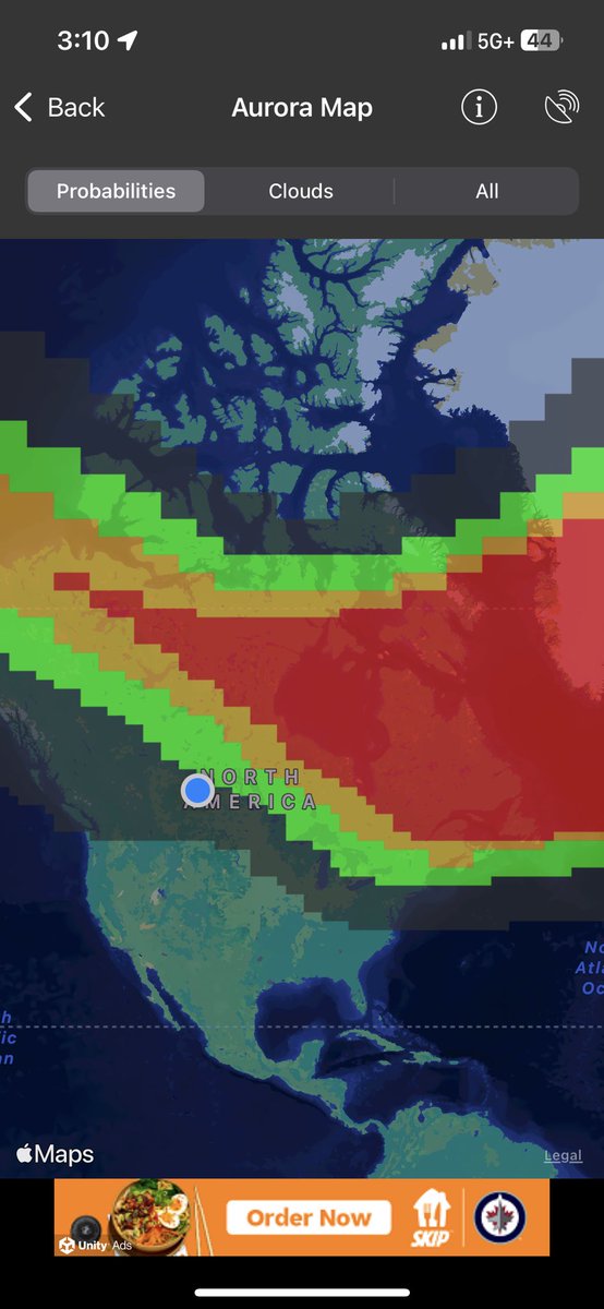 Canada and the top half of United States is in for a massive aurora show tonight. The strength of the current solar storm is jaw dropping. #Auroraborealis #northernlights #canada #usa #solarstorm #alberta #saskatchewan #BC #ontario #quebec #Manitoba