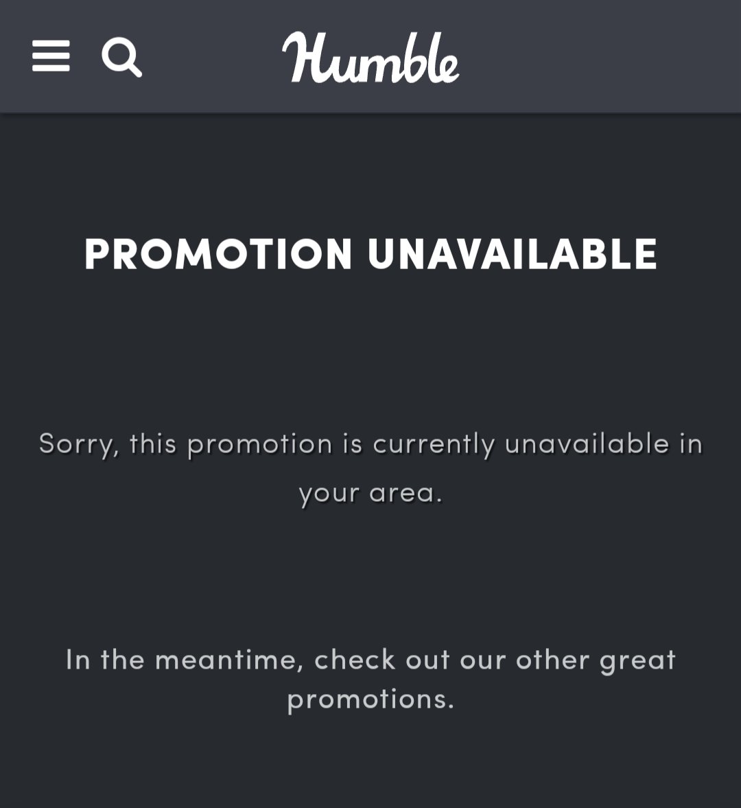 Cry0nicS's tweet photo. @humble @foodbanking Is this region locked? https://t.co/etPAf4rHfG