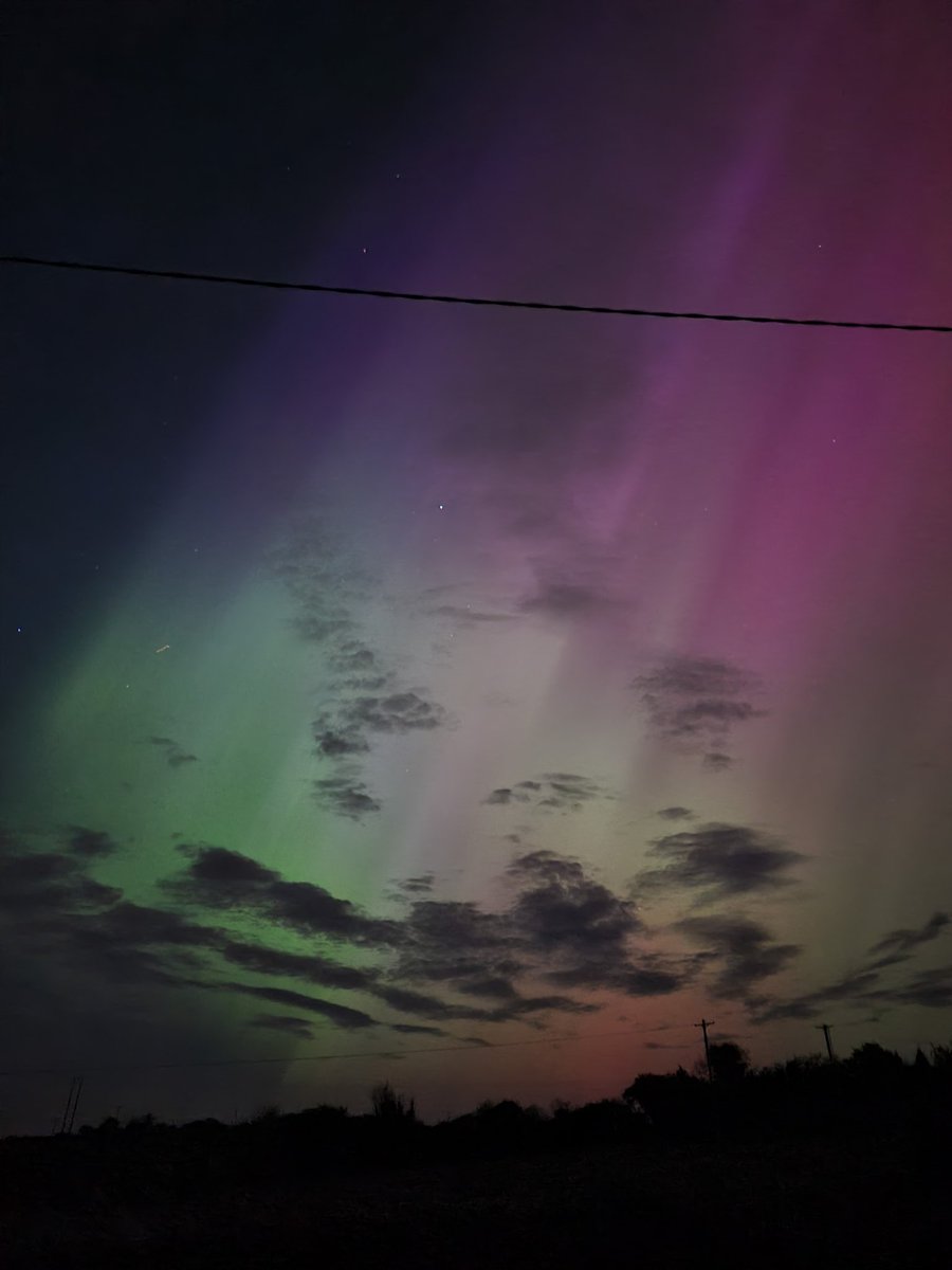 A magical moment- just amazing to see it #Auroraborealis #Louth #Ireland