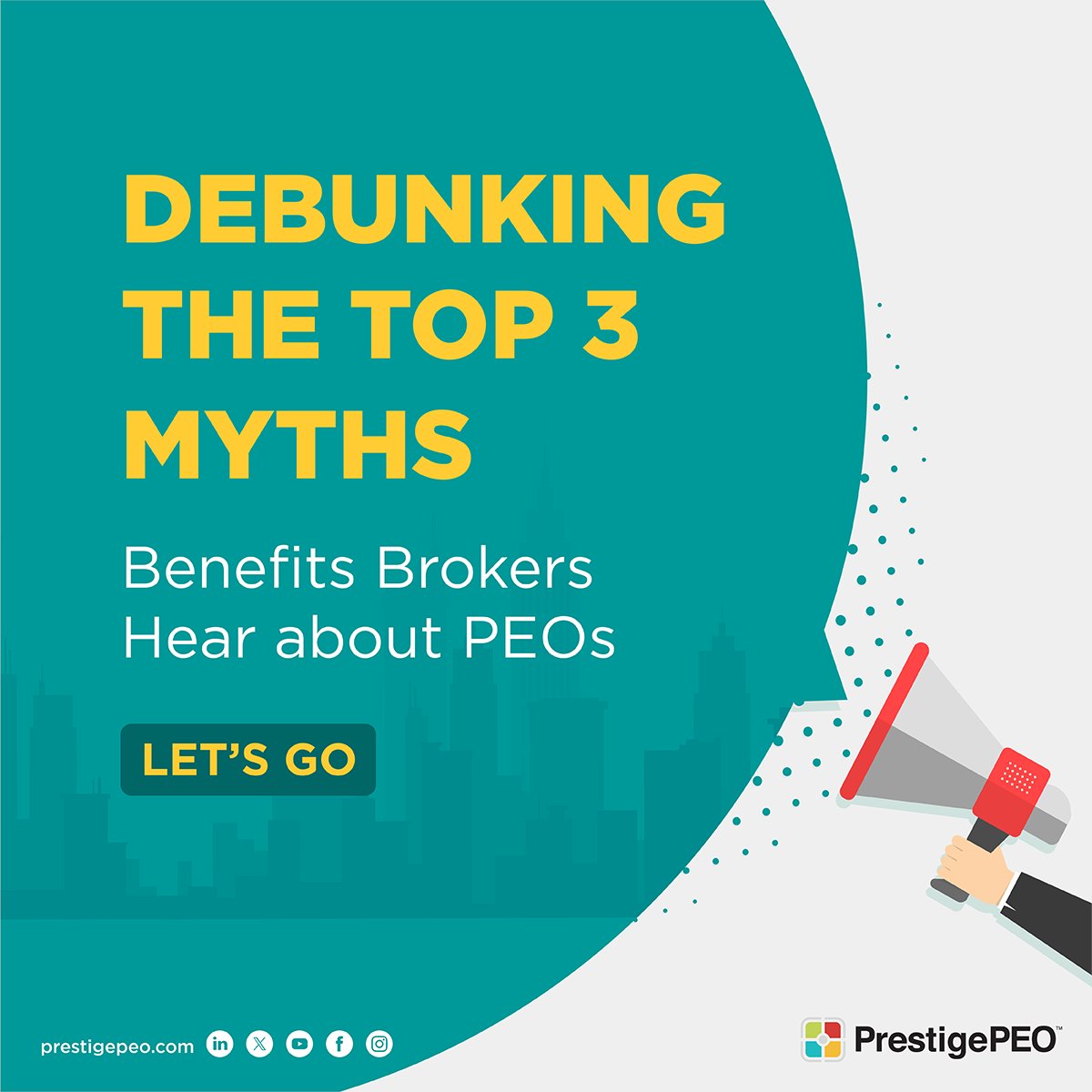 #PrestigePEO has heard all the misconceptions about PEOs, but we’re here to clear up each and every one of them for our #benefitsadvisors. Let’s debunk some #PEO myths together! bit.ly/44zHJiR