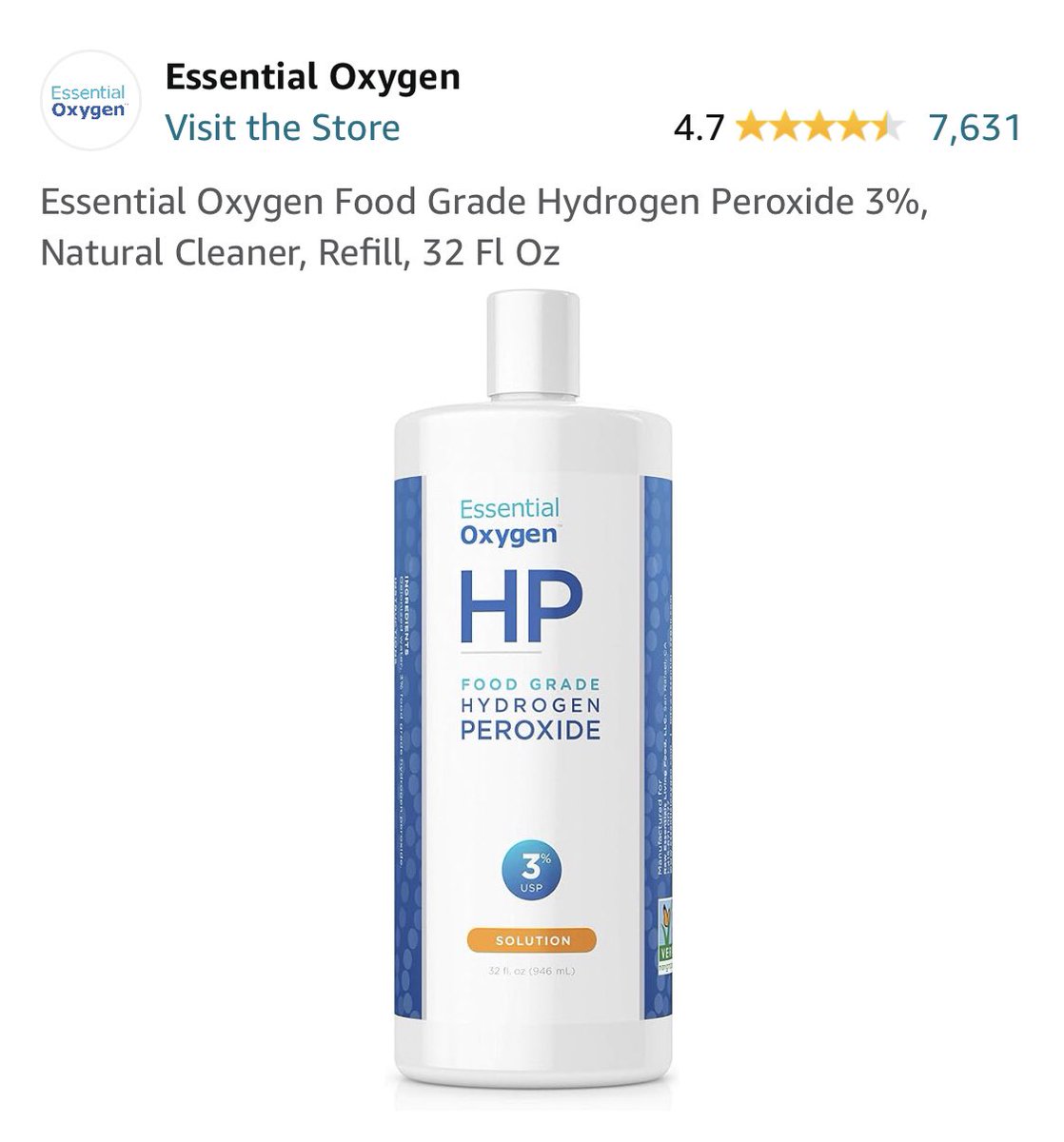 @BarbaraOneillAU Buy the food grade HP. The stuff in the brown bottle has stabilizers in it that are dangerous to swallow. Food grade is 3% and safe. I make a paste with food grade HP and baking soda to brush my teeth with a few times a week. My gums and teeth are super healthy.