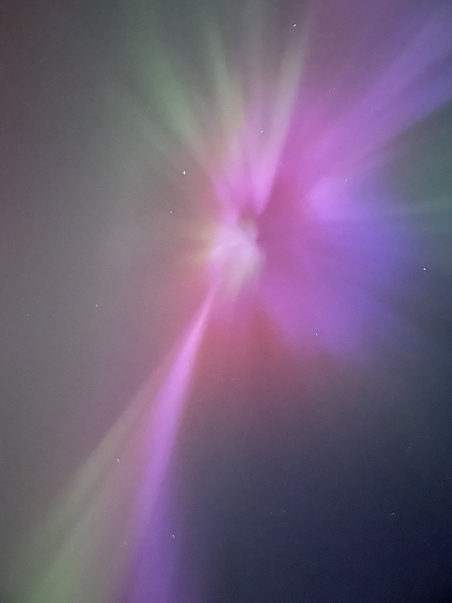 #Auroraborealis #Aurora above Tideswell, Peak District, UK.