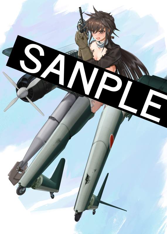 「『陸海空兵器擬人化少女Assortment くーろくろ画集』収録の天山擬人化娘イ」|くーろくろ＠初単行本「萌えよ！艦艇学園」第１巻発売中です！のイラスト