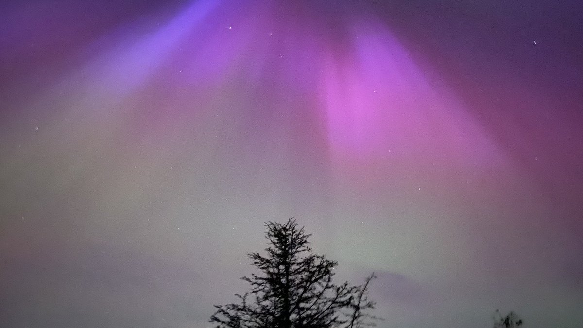 Wow! Northern lights hit Glenarm. Shot on iphone. Barbican gate lodge on the wide ,from the bottom of the garden. @mea_bc @LoveBallymena @CausewayFoodie