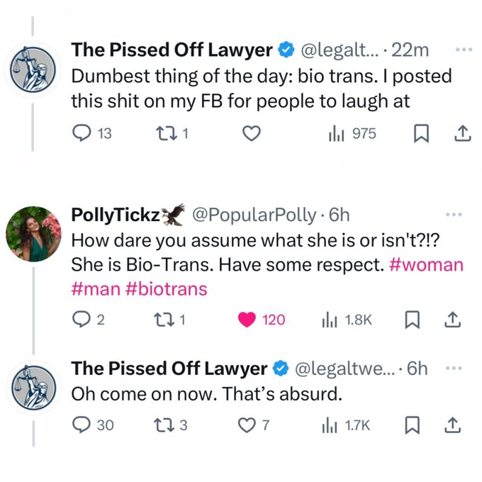 We have a brand new baby #TERF everyone!! Please welcome @legaltweetz she&rsquo;s new here https://t.co/cM<a href="/tag/terf"class="tags">#TERF</a>