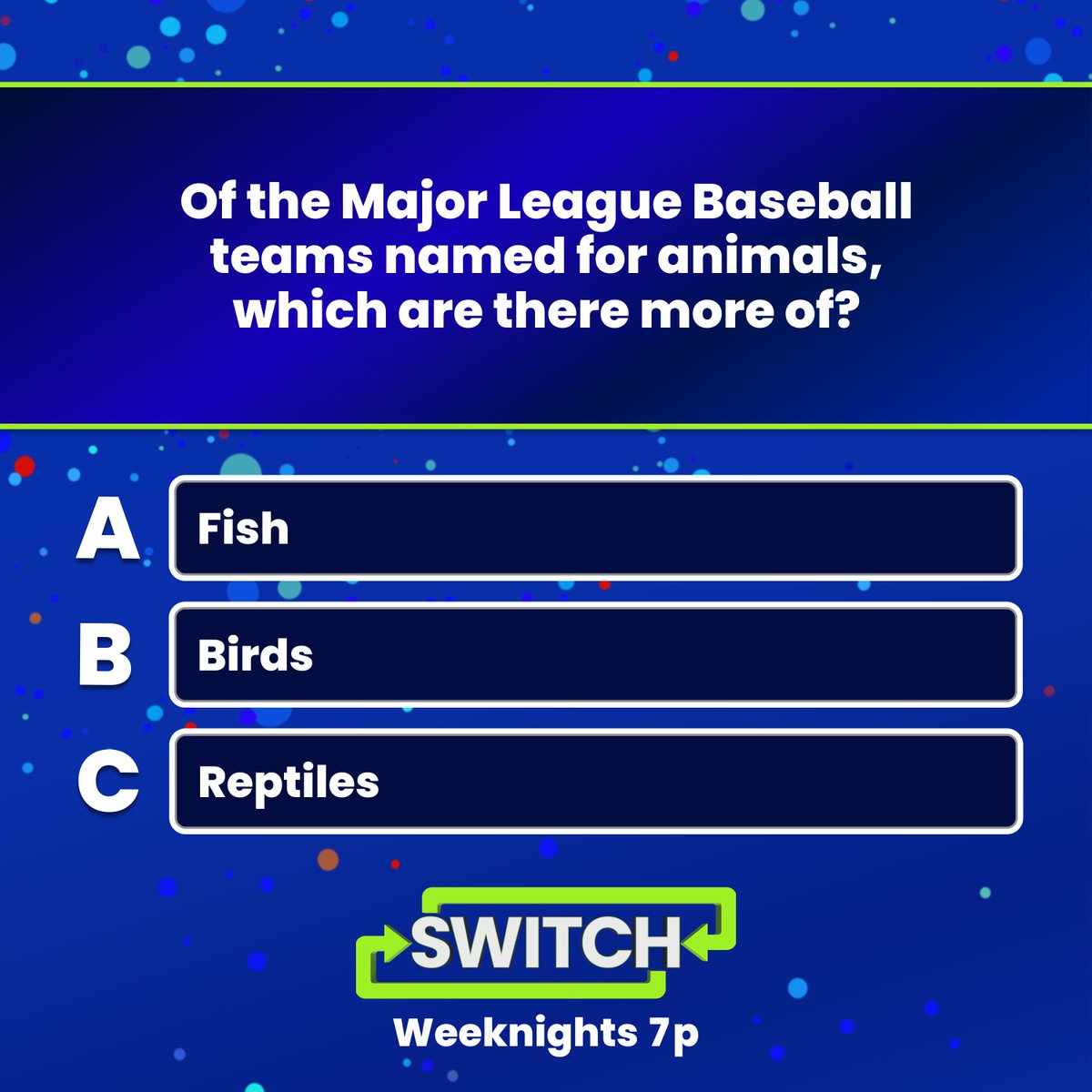 Take a swing at today's trivia question! #Switch with @HEPHNERJEFF, New Episodes Weeknights at 7p
