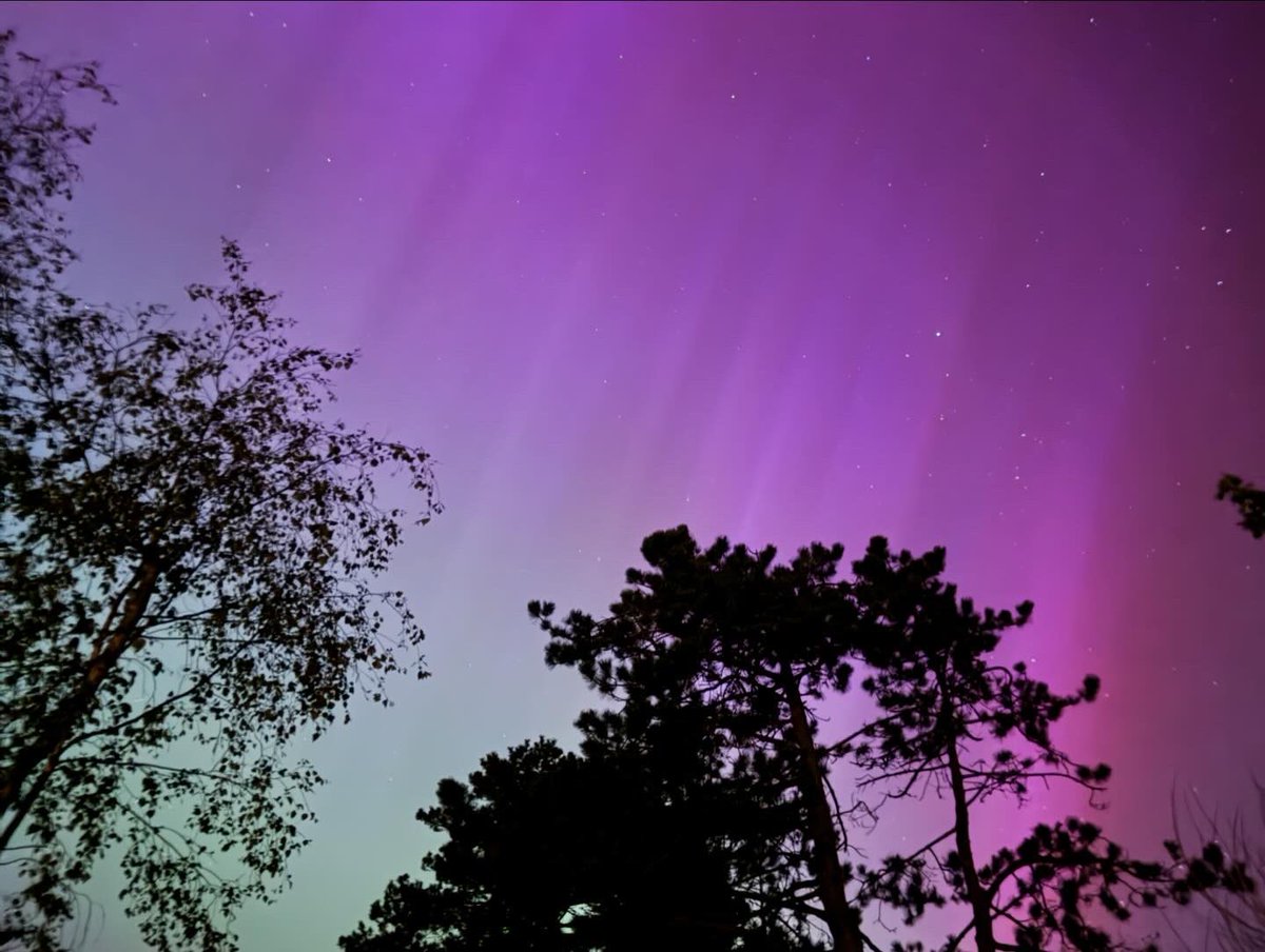 stevendennison's tweet photo. The Aurora from Hampshire…. Just wow! #Auroraborealis https://t.co/0NVkAHYFHM