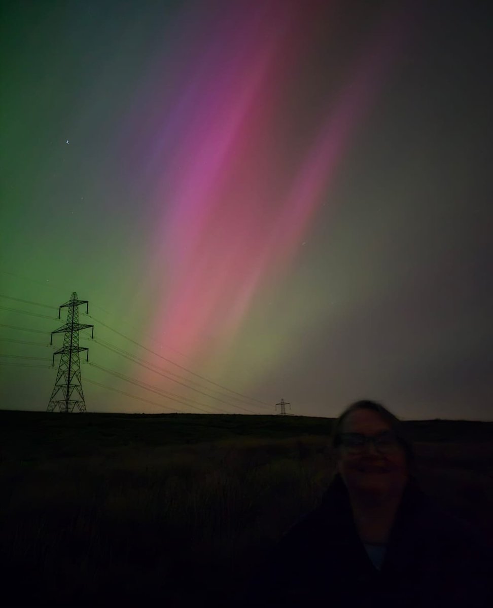 Never in a million years did I think I'd see the Northern Lights like this without going to Iceland! 
On the moors above Bacup, on my birthday!! Absolutely awesomely incredible!!  #aurora