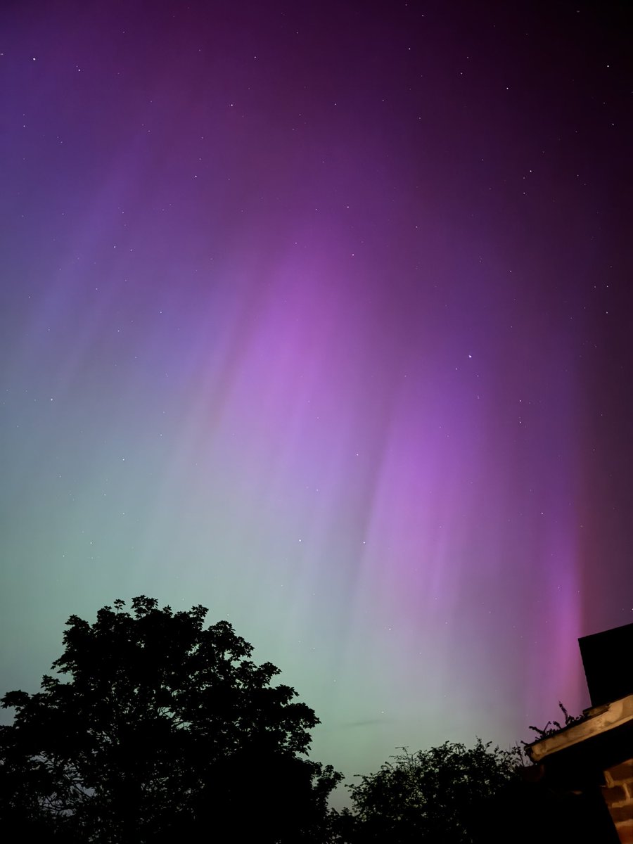Some pretty amazing garden views in West Kent tonight. #Auroraborealis