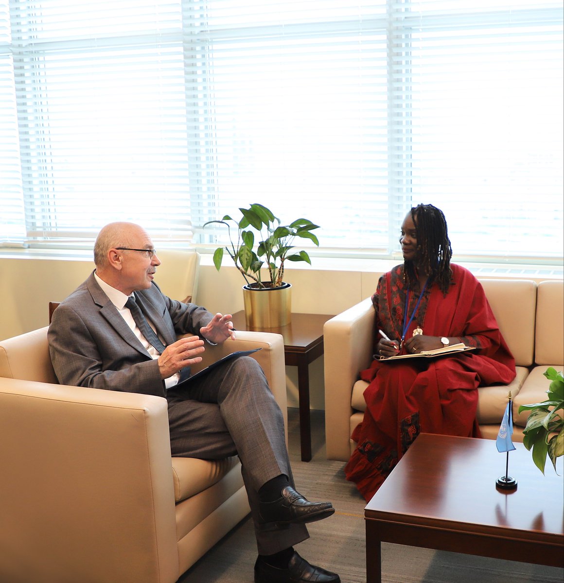 USG Voronkov congratulated @aminatousar on her appointment as new @unbenin Resident Coordinator @un_oct looks forward to working with her and #UN partners to support #Benin in its #CT #PCVE efforts #UNiteToCounterTerrorism