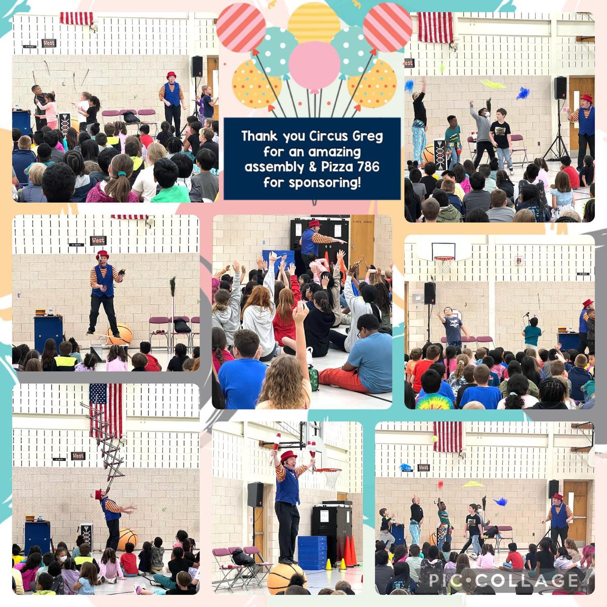 ✨ @HalethorpeElem PTA finished #TeacherAppreciationWeek with a @panerabread luncheon, more prizes, & an assembly by Gregory May Circus Arts - CRCS. The Ss & adults had an amazing time!! TY for your #partnership‼️✨ #CommunitySchools #TeacherAppreciationWeek 
#ExpandedLearning