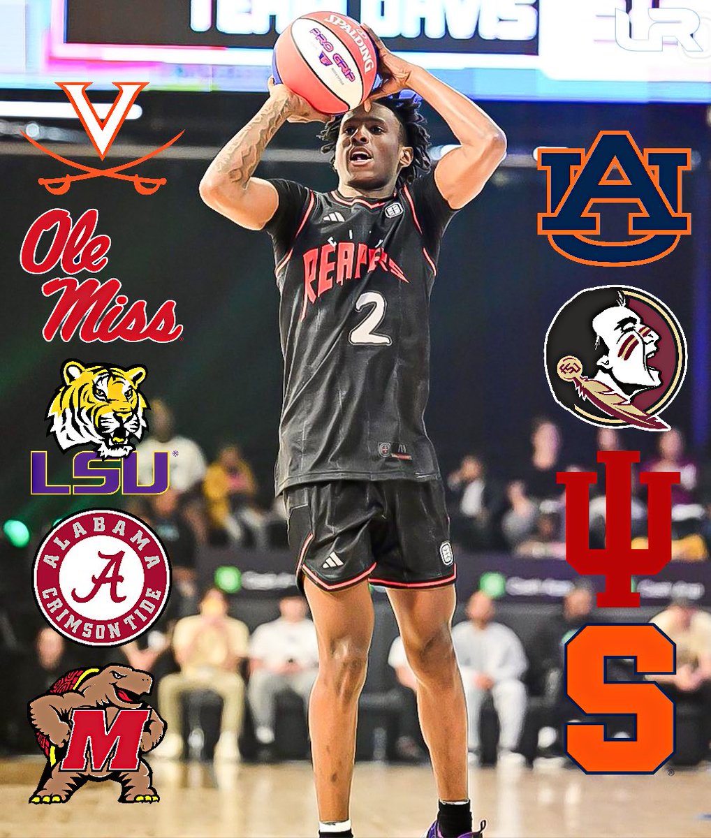 2025 4⭐️ Tyler Jackson (@yeadathype) is one of the top guard prospects in the ‘25 class. He tells @LeagueRDY he’s hearing the most from these programs: Maryland Syracuse Indiana Auburn Ole Miss Alabama Virginia LSU Florida State Jackson is an aggressive, attacking guard with