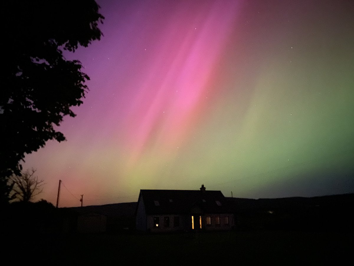 Unedited Northern Lights (aurora borealis) on full display in Attymass tonight.  Spectacular! 💕

#Attymass #Ballina #northmayo #countymayo #ireland #Auroraborealis #iphone11