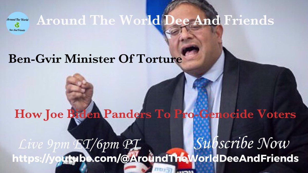 #Live 9pm ET; We will discuss; How Joe Biden Panders To Pro-Genocide Voters, Ben-Gvir Minister Of Torture. Let’s Talk! #Biden #SaveGaza #IsraeliNazis #CeaseFirelnGazaNOW #FreePalestine #GenocideJoeBiden #GenocideJoe #Politics #Geopolitics #FreeGaza youtube.com/live/7Yp79y1ZC…