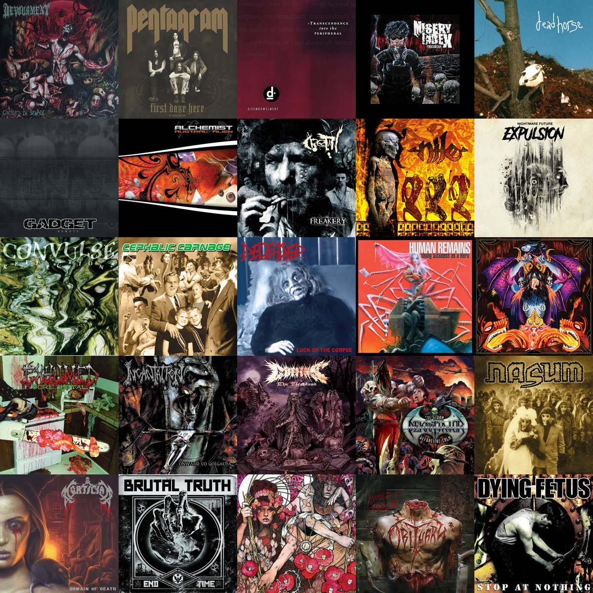 Relapse Records Metal albums 🔥🔥
#DeathMetal #GrindCore #DoomMetal