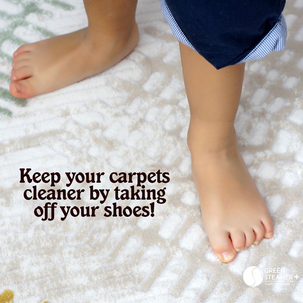 Your beautiful #carpeting is a big investment, so keep it looking good for years by not wearing shoes indoors! Call Green Steamer Plus at (530) 300-9599 for a free estimate today!