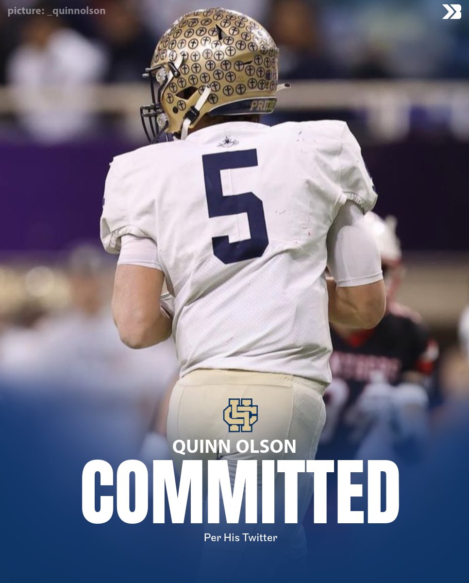 Bound Iowa (@bound_ia) on Twitter photo 🚨𝗕𝗥𝗘𝗔𝗞𝗜𝗡𝗚🚨
Bishop Heelan ATH Quinn Olson (<a href="/OlyQuinn/">Quinn Olson</a>) has committed to <a href="/ArizonaFBall/">Arizona Football</a> 🔥
Helped Bishop Heelan to a 11-2 record that resulted in a 2nd place finish in Class 3A.
Totaled 35 touchdowns and 2,264 yards. 🚨𝗕𝗥𝗘𝗔𝗞𝗜𝗡𝗚🚨
Bishop Heelan ATH Quinn Olson (<a href="/OlyQuinn/">Quinn Olson</a>) has committed to <a href="/ArizonaFBall/">Arizona Football</a> 🔥
Helped Bishop Heelan to a 11-2 record that resulted in a 2nd place finish in Class 3A.
Totaled 35 touchdowns and 2,264 yards.