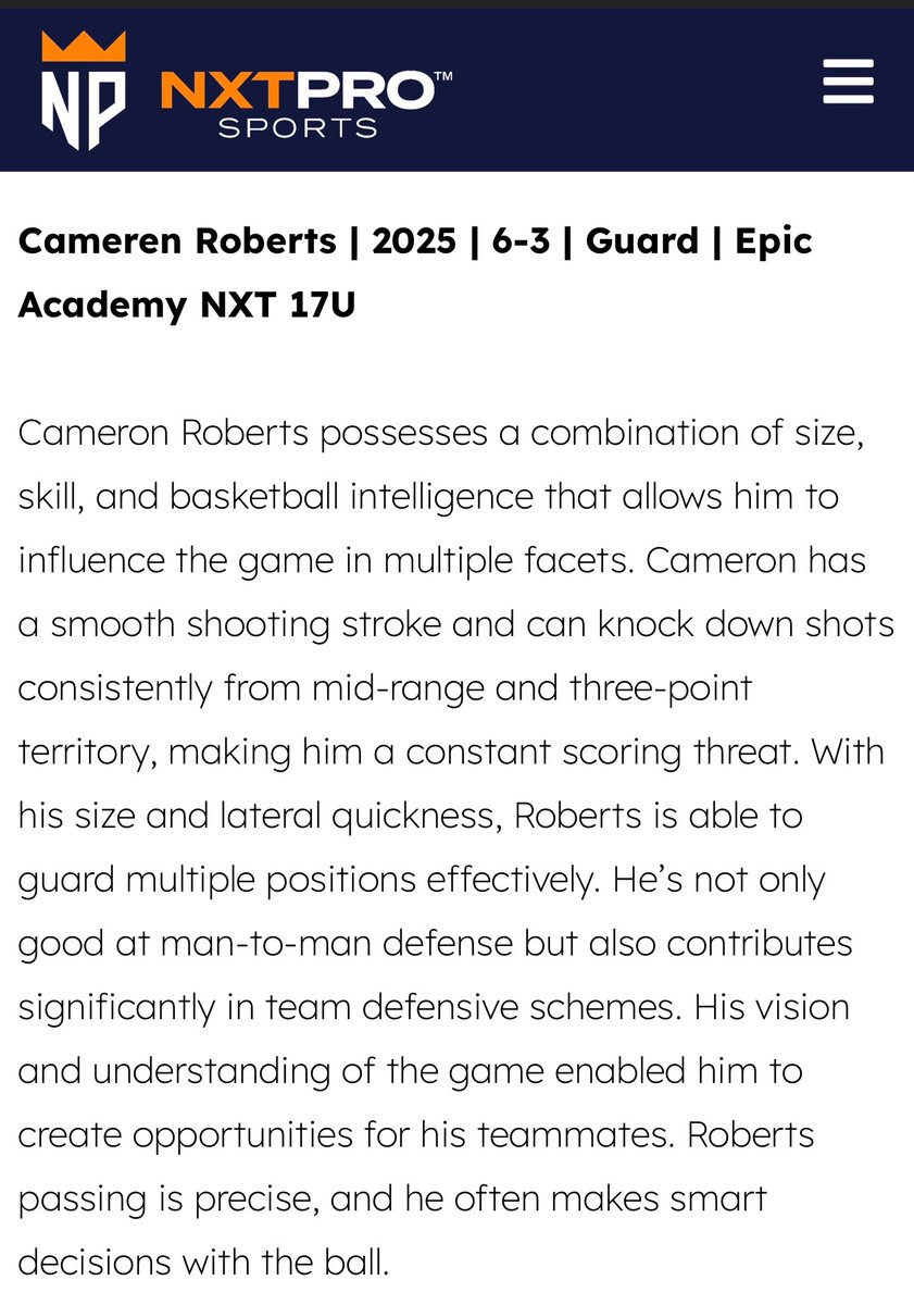 Cameren Roberts @EPICacademytx Ridgepoint Highschool basketball 2025