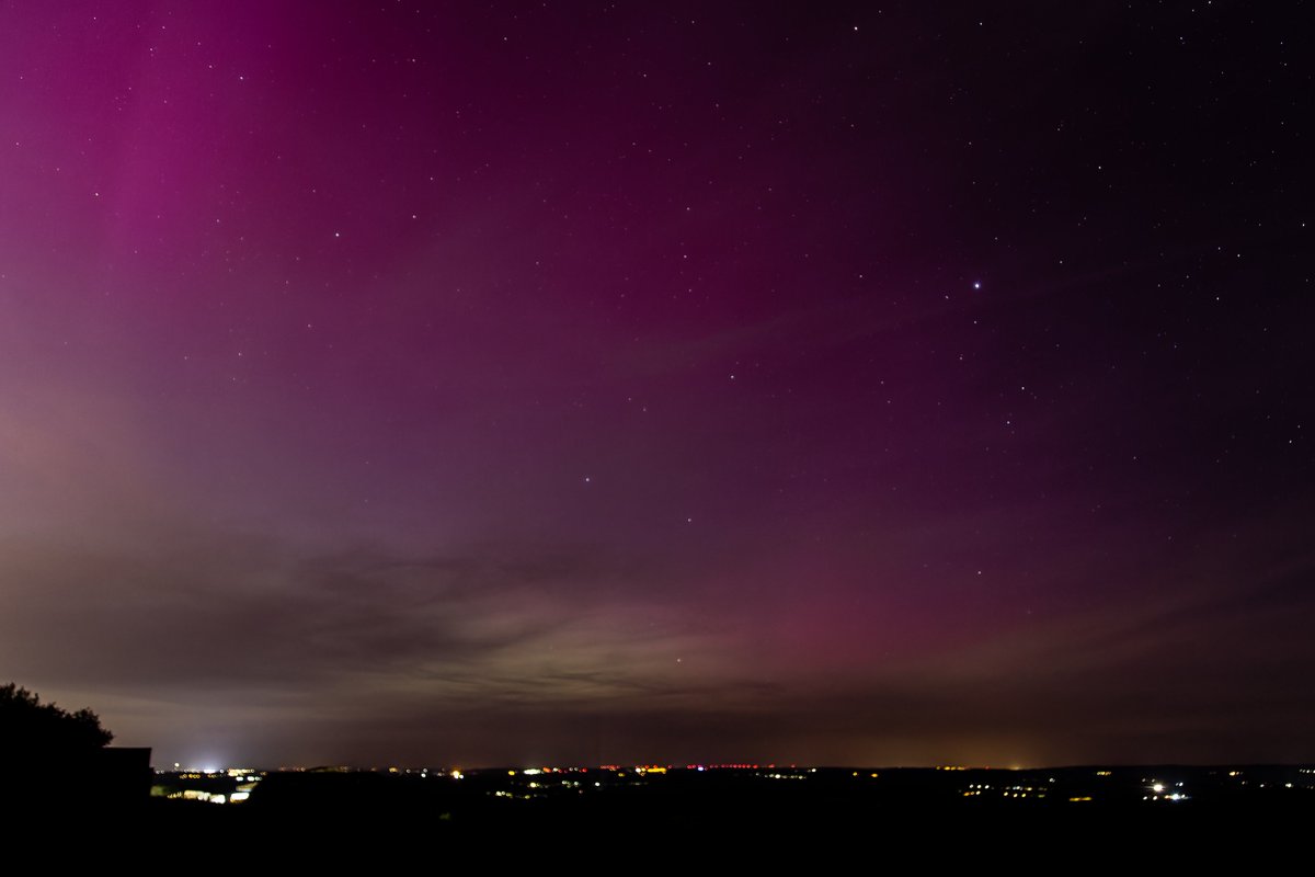 Quel spectacle, comme partout en France 🤩 Quelques photos des aurores boréales au Nord de Nancy