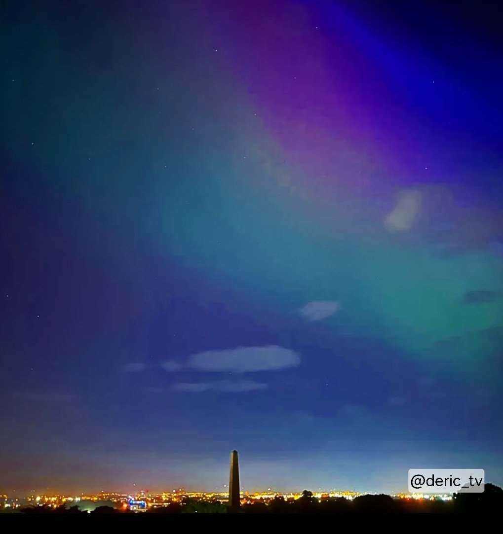 Spectacular! Northern lights over Dublin. Post your snaps below #aurora #NorthernLights 🤩🇮🇪