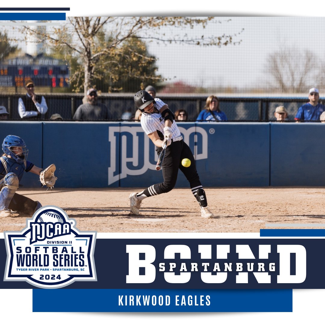 🎟️👊 The Eagles earn a return trip back to Spartanburg, SC.

Kirkwood wins the Northwest Plains A District to earn a spot in the 2024 #NJCAASoftball DII World Series.

njcaa.org/sports/sball/2…