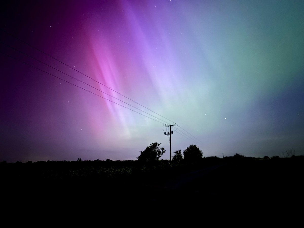 Finally got to see the #aurora and got some stunning photos considering they are from an iPhone