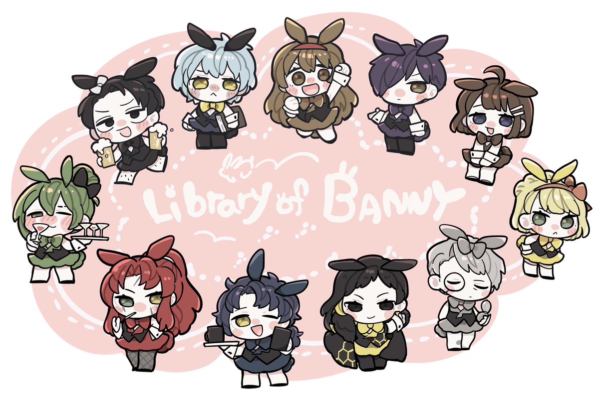「Library of Bunny」|工場長05のイラスト
